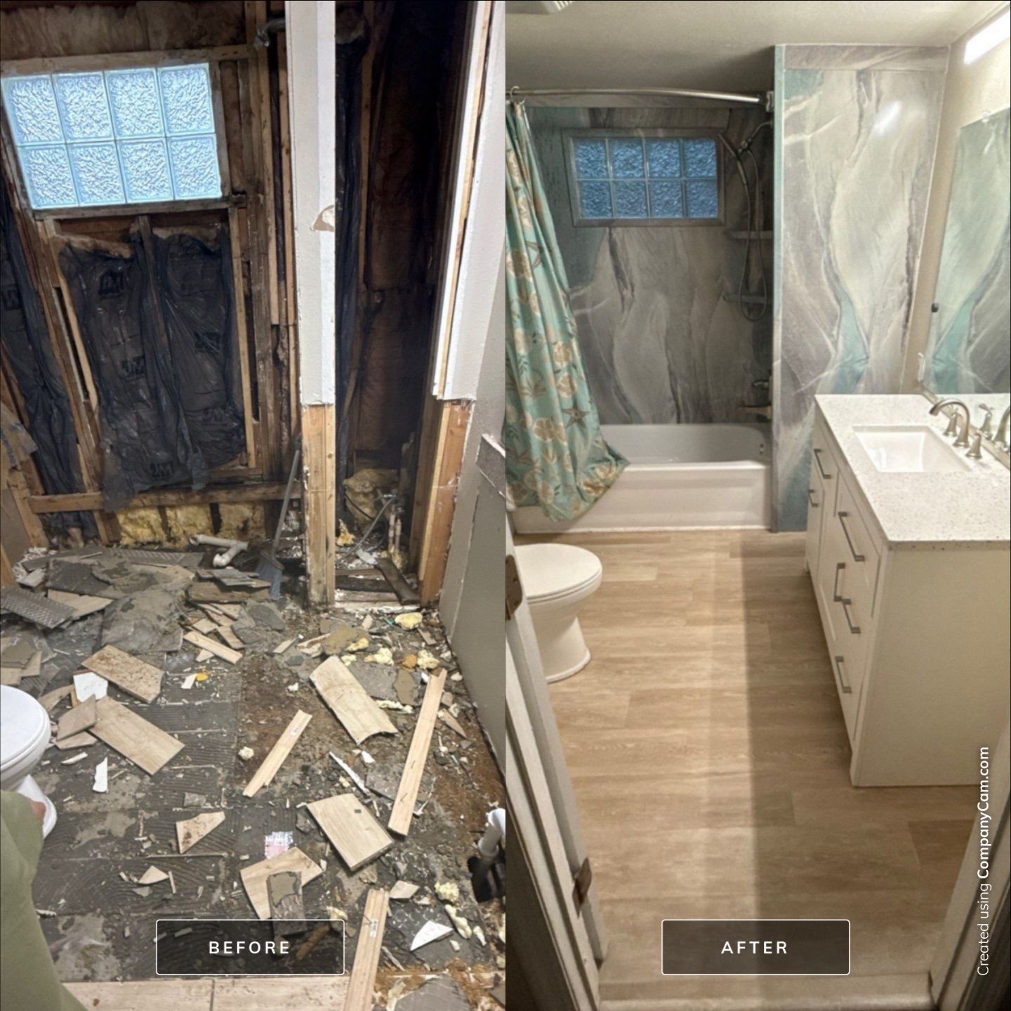 Bathroom transformation in Largo Florida