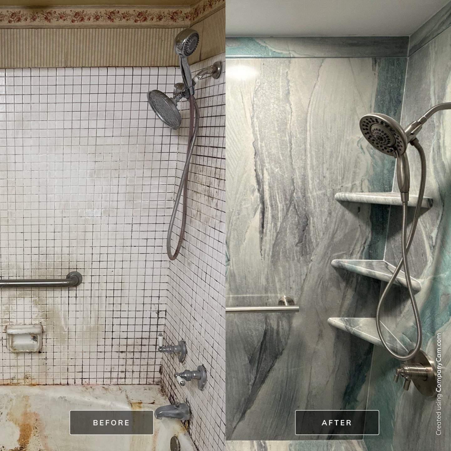 Tub to shower conversion in South Tampa Florida